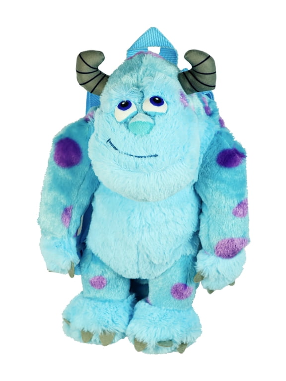 Disney Monsters Inc Plush Backpack Sulley Bag 12" With Adjustable Straps