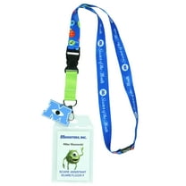 Disney Monsters Inc Scarer of the Month Breakaway Lanyard ID Badge Holder with 2" Rubber Charm