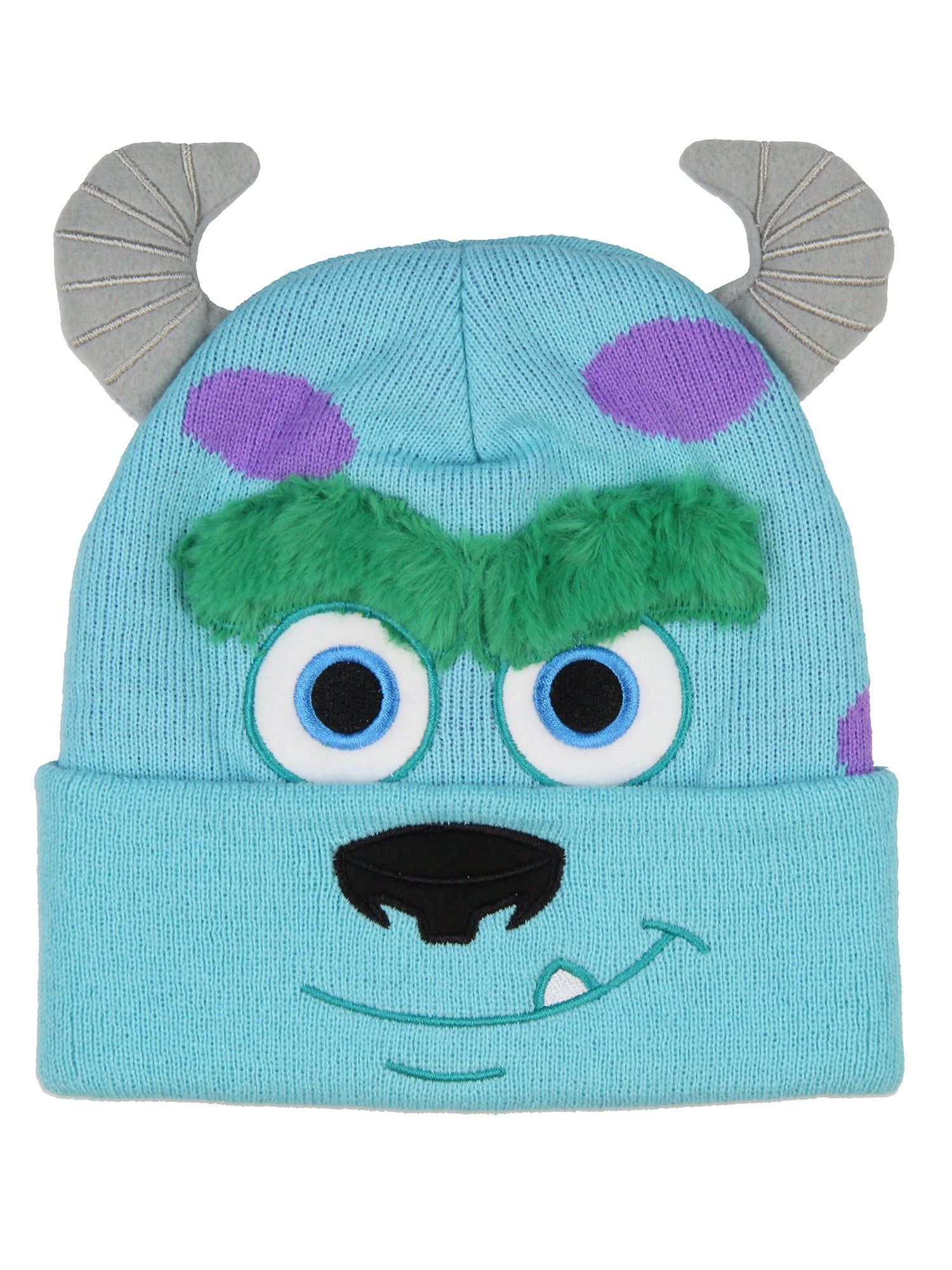 SEVEN TIMES SIX Disney Monsters Inc. Sulley Beanie Embroidered 3D Character Face Design Costume Hat