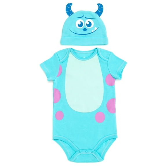 Disney Monsters Inc. Sully Cosplay Bodysuit and Hat Set Newborn to Infant