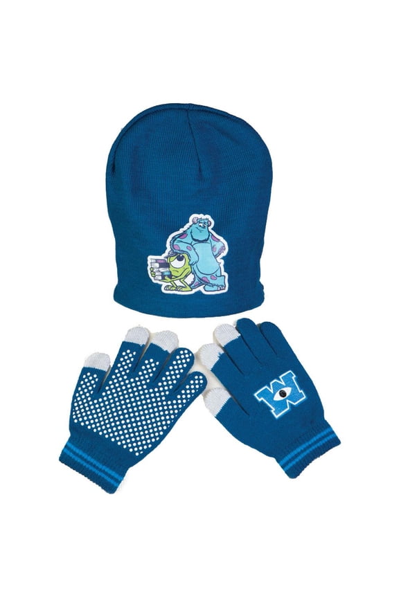 Disney Monsters University - Sully & Mike Juvy Reversible Knit Hat & Glove Set