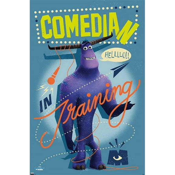 Disney Monsters at Work - Comedian Wall Poster, 22.375" x 34"