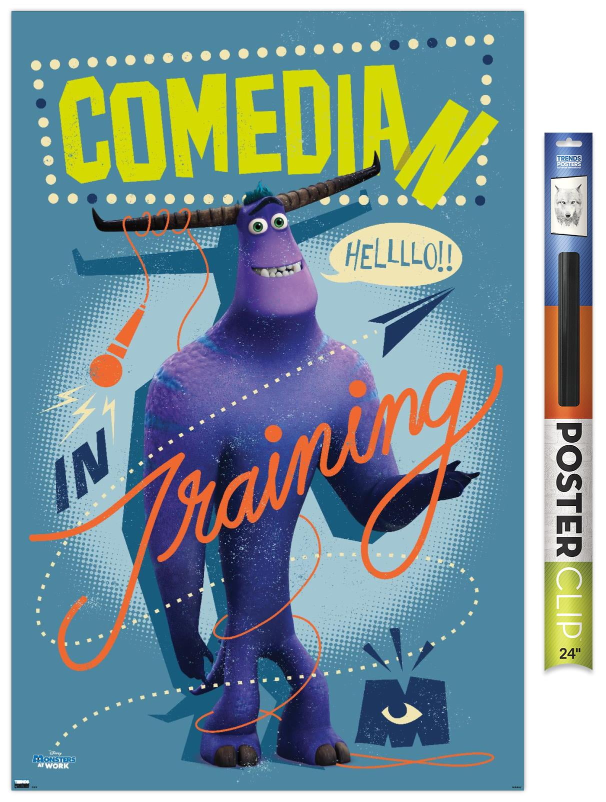 Disney Monsters at Work - Comedian Wall Poster, 22.375" x 34"