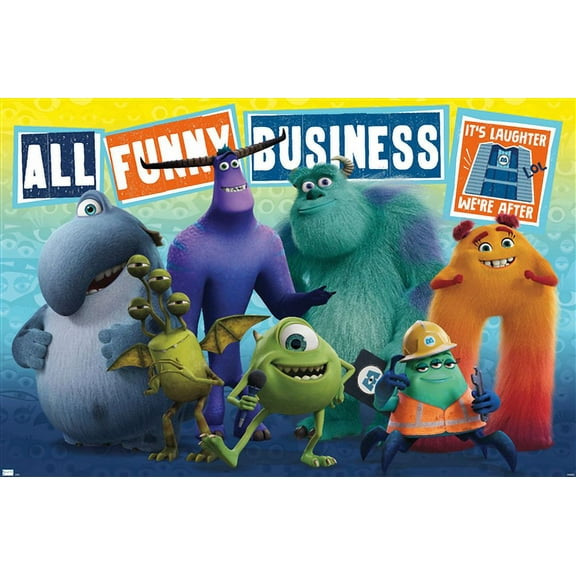 Disney Monsters at Work - Funny Business Wall Poster, 22.375" x 34"