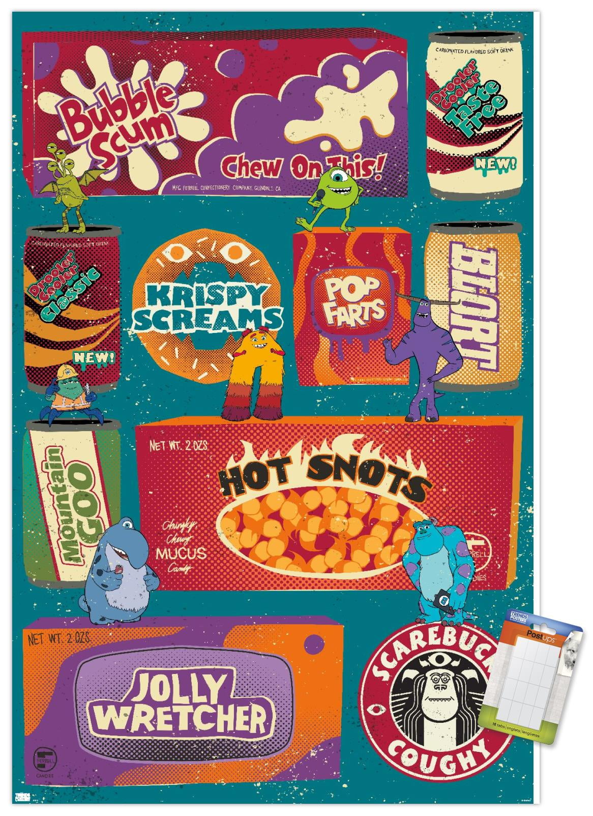 Disney Monsters at Work - Grid Wall Poster, 14.725" x 22.375"
