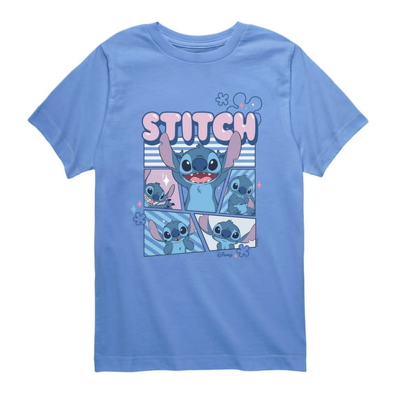 Disney - Moods Of Stitch - Youth Short Sleeve Graphic T-Shirt