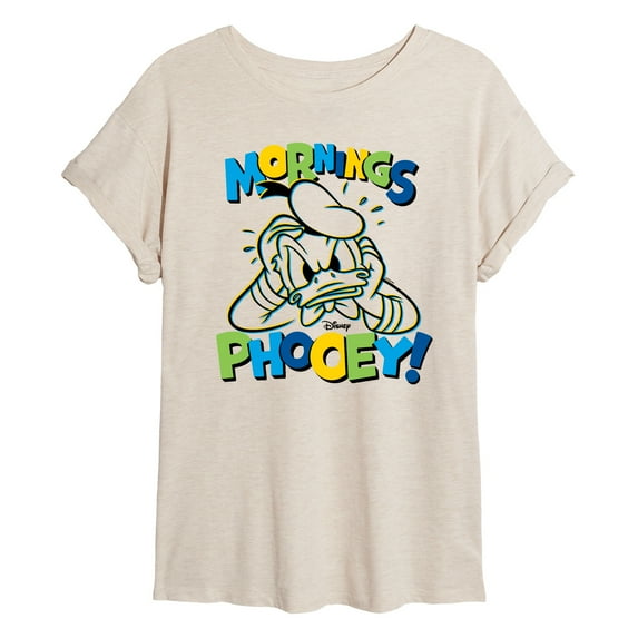 Disney - Mornings Phooey - Women's Oversized T-Shirt