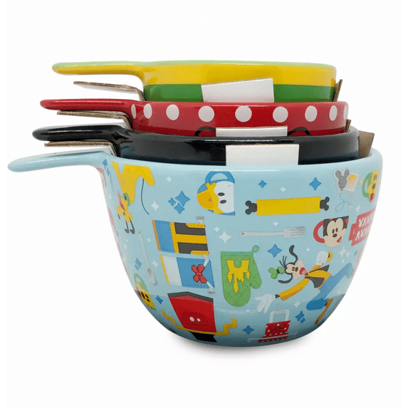 Disney Mousewares Mickey and Friends Ceramic Measuring Cup Set New