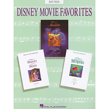 Pre-Owned Disney Movie Favorites Easy Violin Instrumental Solos 16 Songs from Aladdin, Beauty and the Beast, and the Little Mermaid Includes a Whole New World, (Paperback) 0793520924 9780793520923