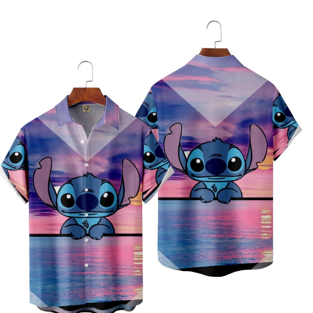 Stitch Hawaiian Shirt Baby Stitch And Baby Yoda Hawaiian Shirt - Upfamilie  Gifts Store