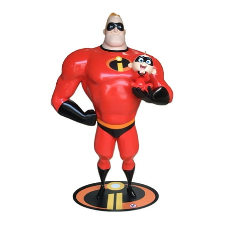 Disney Mr. Incredible and Jack Jack Life Size Statue
