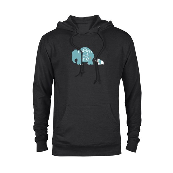 Disney Mrs. Jumbo and Dumbo Mother's Day - Pullover Hoodie for Adults - Customized-Black