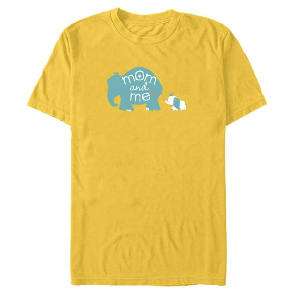 Disney Mrs. Jumbo and Dumbo Mother's Day - Short Sleeve Blended T-Shirt for Adults - Customized-Yellow