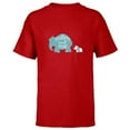 thumbnail image 1 of Disney Mrs. Jumbo and Dumbo Mother's Day - Short Sleeve T-Shirt for Kids - Customized-Red, 1 of 5