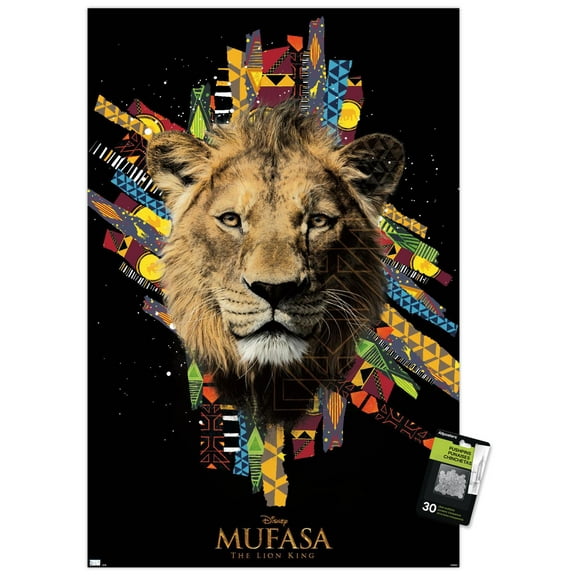 Disney Mufasa: The Lion King - Mufasa Wall Poster with Pushpins, 22.375" x 34"