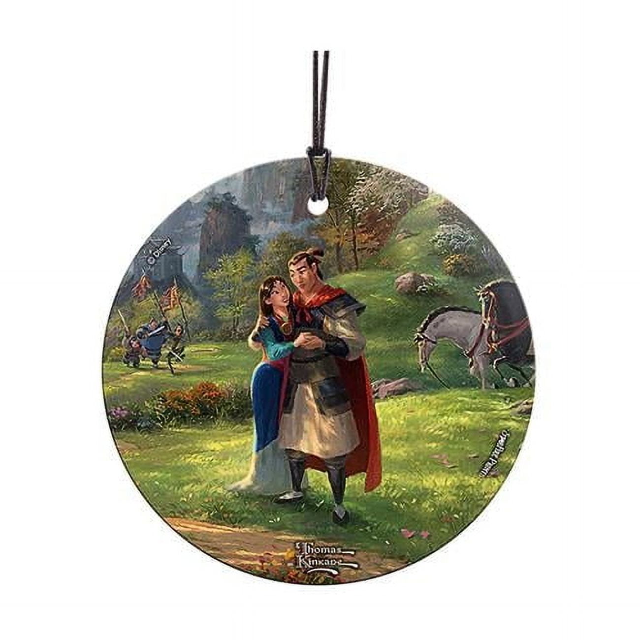 Disney Mulan Blossoms of Love Hanging Glass Ornament
