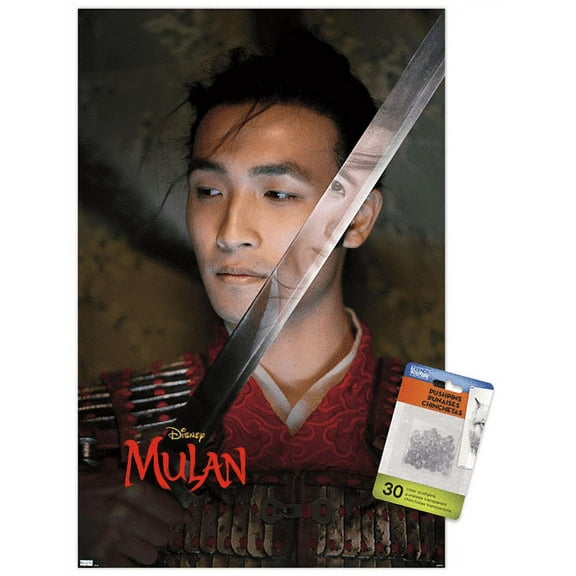 Disney Mulan - Chen Honghui Wall Poster with Push Pins, 14.725" x 22.375"