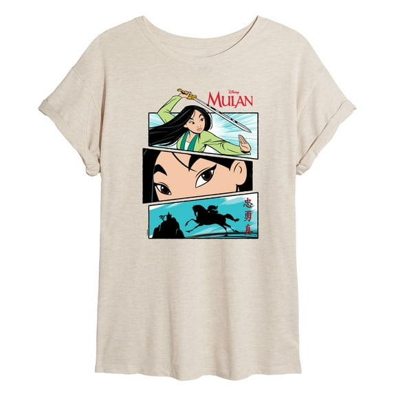 Disney Mulan - Comic Strips Warrior - Women's Oversized T-Shirt