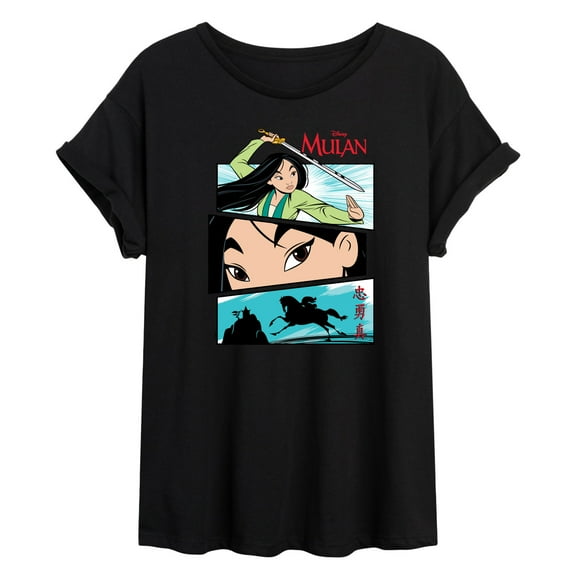 Disney Mulan - Comic Strips Warrior - Women's Oversized T-Shirt