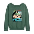 thumbnail image 1 of Disney Mulan - Comic Strips Warrior - Women's Lightweight French Terry Long Sleeve Shirt, 1 of 5