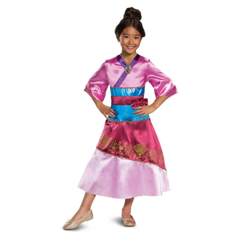 Disney Mulan Deluxe Costume Child Pink Dress Disney Mulan Deluxe Costume Child Pink Dress