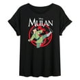 thumbnail image 1 of Disney Mulan - Dragon Warrior Karate Kick - Women's Oversized T-Shirt, 1 of 5