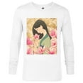 thumbnail image 1 of Disney Mulan Floral T-Shirt - Long Sleeve T-Shirt for Men - Customized-White, 1 of 5