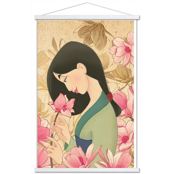 Disney Mulan - Flower Wall Poster with Magnetic Frame, 22.375" x 34"
