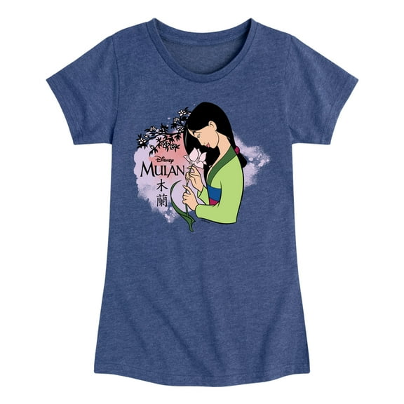 Disney Mulan - Flowers in Bloom - Toddler & Youth Girls Short Sleeve Graphic T-Shirt