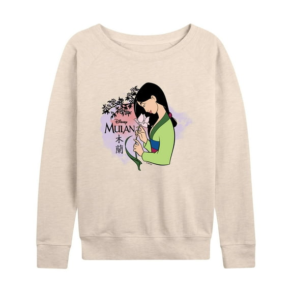 Disney Mulan - Flowers in Bloom - Women's Lightweight French Terry Long Sleeve Shirt