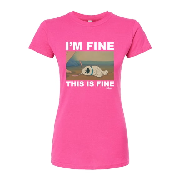 Disney Mulan - I'm Fine, This Is Fine - Juniors Fitted Graphic T-Shirt