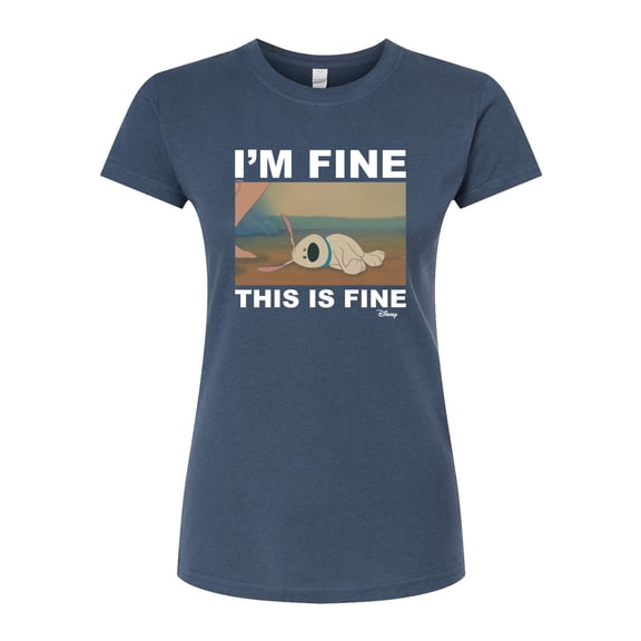 Disney Mulan - I'm Fine, This Is Fine - Juniors Fitted Graphic T-Shirt