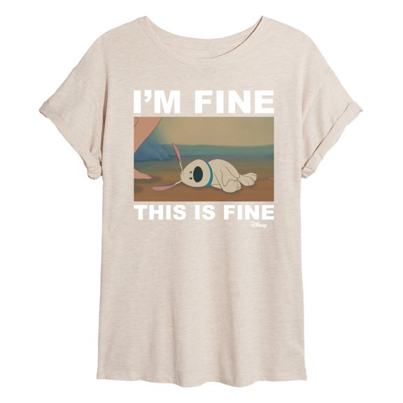 Disney Mulan - I'm Fine, This Is Fine - Juniors Ideal Flowy Muscle T-Shirt