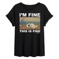 thumbnail image 1 of Disney Mulan - I'm Fine, This Is Fine - Juniors Ideal Flowy Muscle T-Shirt, 1 of 5