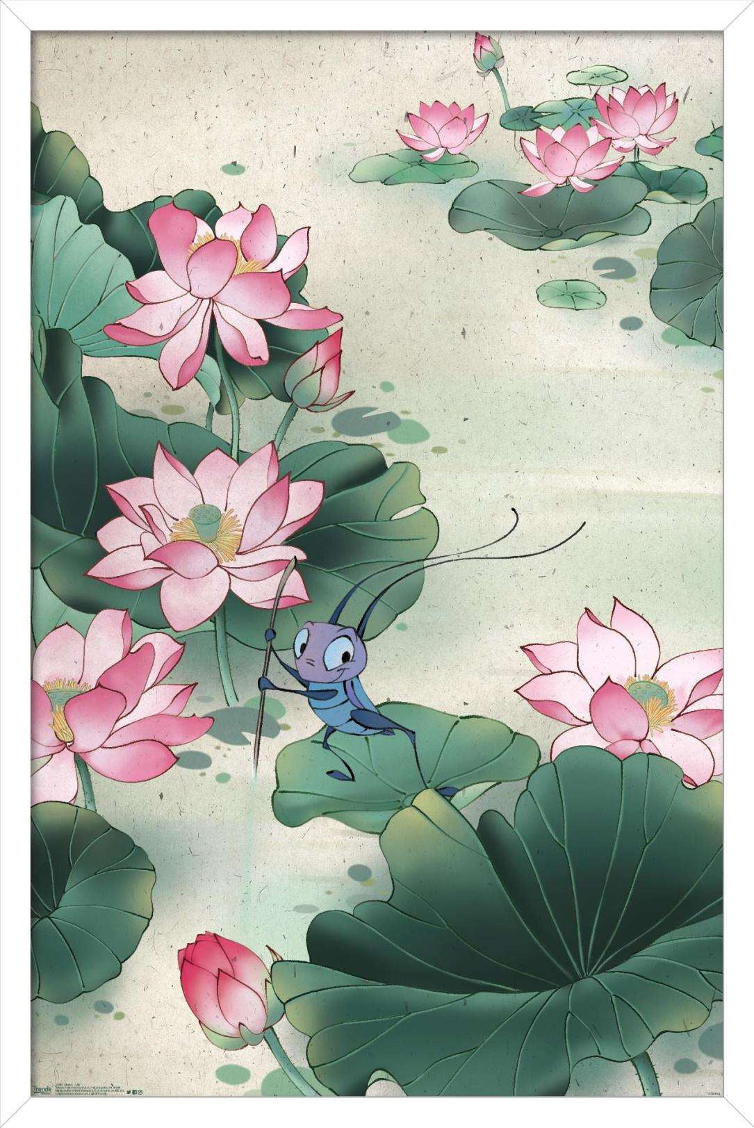 Disney Mulan - Lily Wall Poster, 14.725" x 22.375", Framed