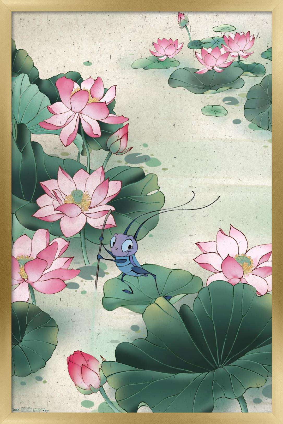 Disney Mulan - Lily Wall Poster, 22.375" x 34", Framed