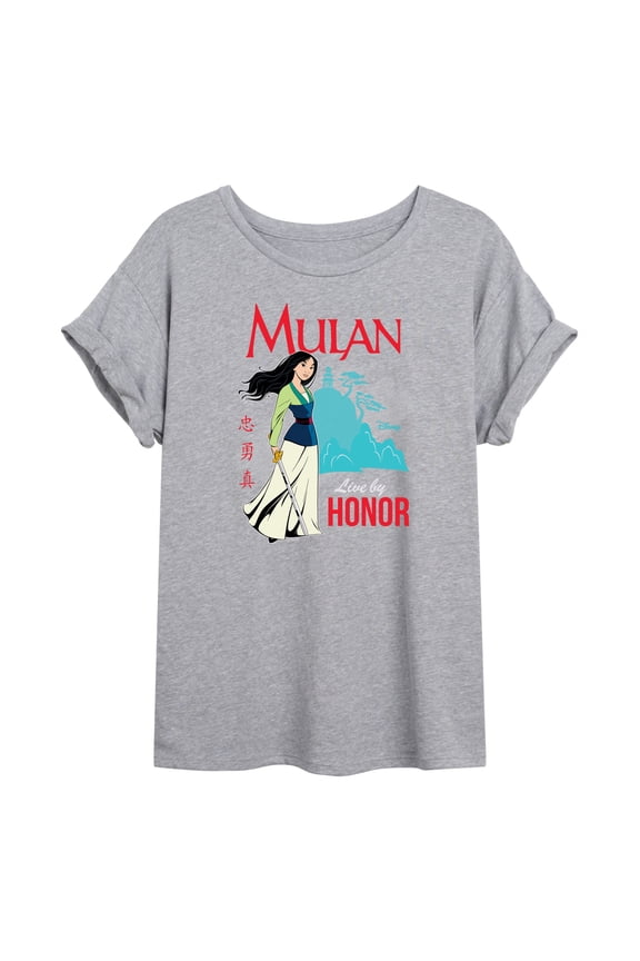 Mulan - Live By Honor - Women's Oversized T-Shirt