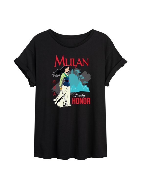 Mulan - Live By Honor - Juniors Ideal Flowy Muscle T-Shirt