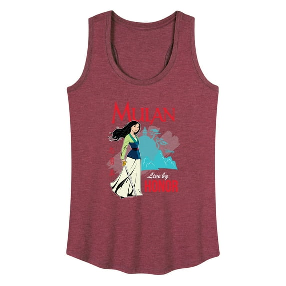 Disney Mulan - Live By Honor - Women's Racerback Tank Top