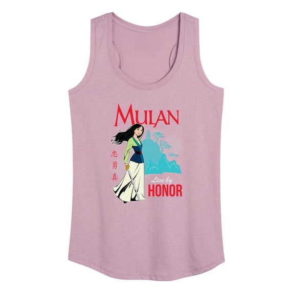 Disney Mulan - Live By Honor - Women's Racerback Tank Top