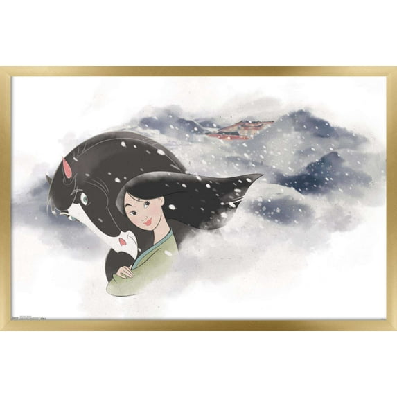 Disney Mulan - Mountain Wall Poster, 14.725" x 22.375", Framed