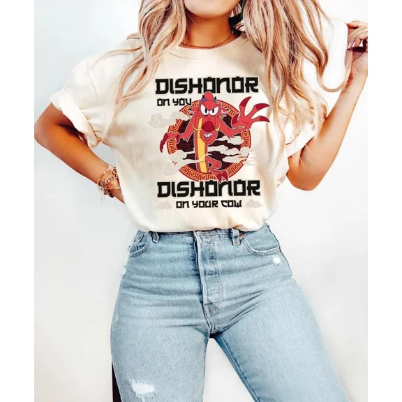Disney Mulan Mushu Dishonor On Your Cow Mushu Dragon T-Shirt 2025