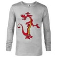 thumbnail image 1 of Disney Mulan Mushu Dragon T-Shirt - Long Sleeve T-Shirt for Men - Customized-Athletic Heather, 1 of 5