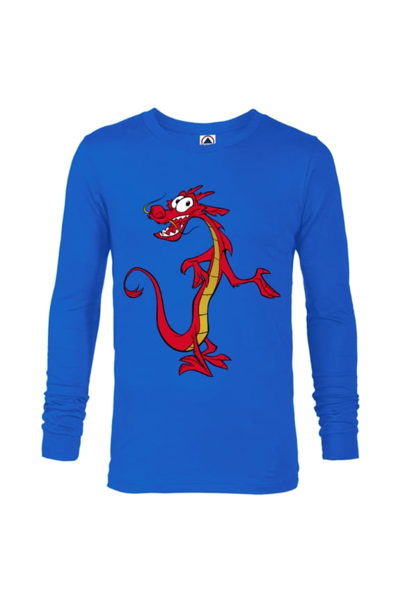 Mulan Mushu Dragon T-Shirt - Long Sleeve T-Shirt for Men - Customized-Royal