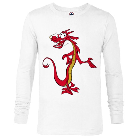 Disney Mulan Mushu Dragon T-Shirt - Long Sleeve T-Shirt for Men - Customized-White