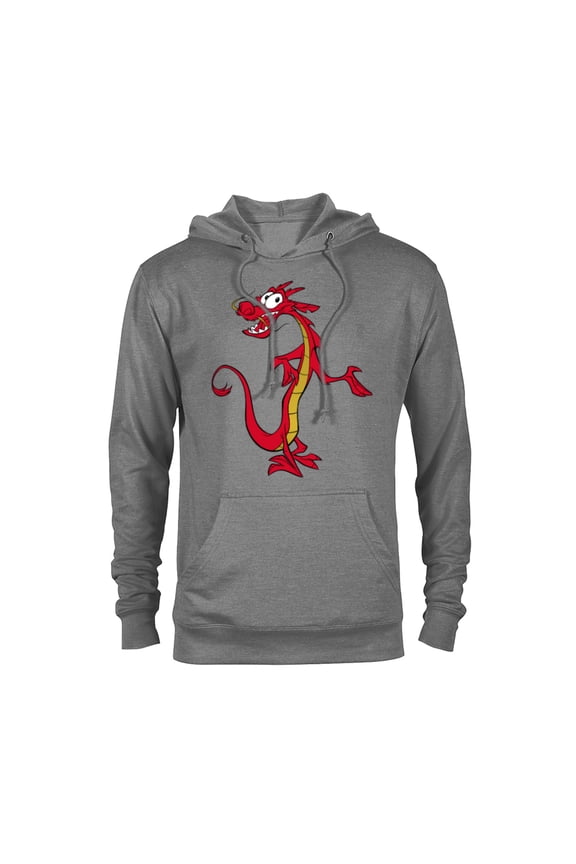 Mulan Mushu Dragon T-Shirt - Pullover Hoodie for Adults - Customized-Graphite Heather