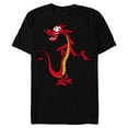 thumbnail image 1 of Disney Mulan Mushu Dragon T-Shirt- Short Sleeve Blended T-Shirt for Adults - Customized-Black, 1 of 5