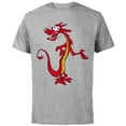 thumbnail image 1 of Disney Mulan Mushu Dragon T-Shirt - Short Sleeve Cotton T-Shirt for Adults - Customized-Athletic Heather, 1 of 5