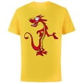 thumbnail image 1 of Disney Mulan Mushu Dragon T-Shirt - Short Sleeve Cotton T-Shirt for Adults - Customized-Yellow, 1 of 5