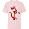 thumbnail image 1 of Disney Mulan Mushu Dragon T-Shirt - Short Sleeve T-Shirt for Kids - Customized-Soft Pink, 1 of 5